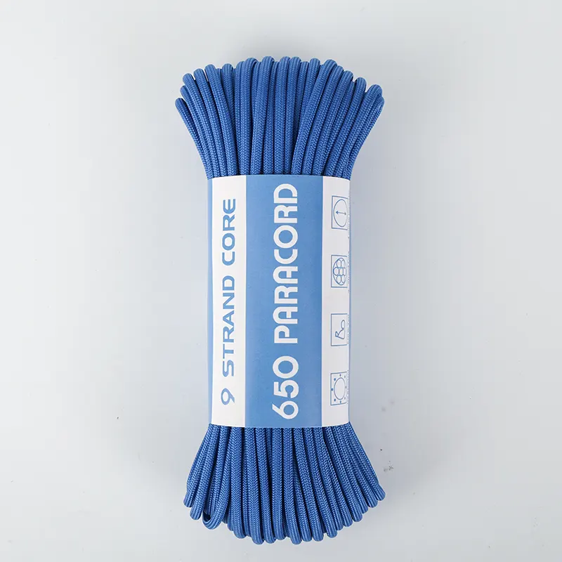 Paracord de poliéster 650 de 4 mm con núcleo de 9 hebras
